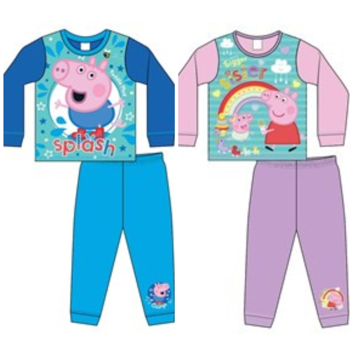 Peppa pig kids pyjamas 1-5 years