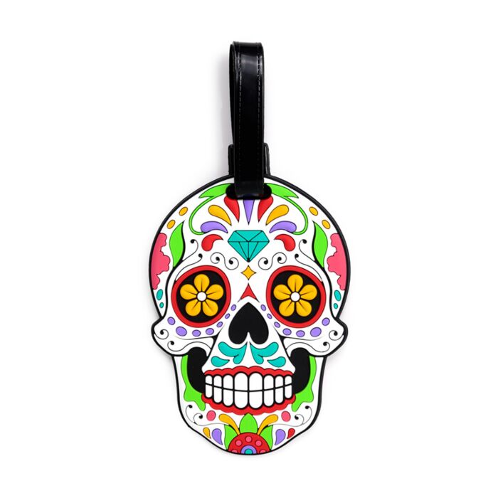 Day of the dead luggage tag