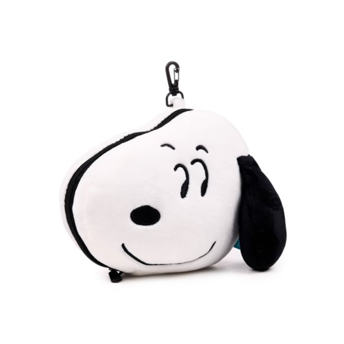 Relaxeazzz Peanuts Snoopy Shaped Plush Travel Pillow & Eye Mask