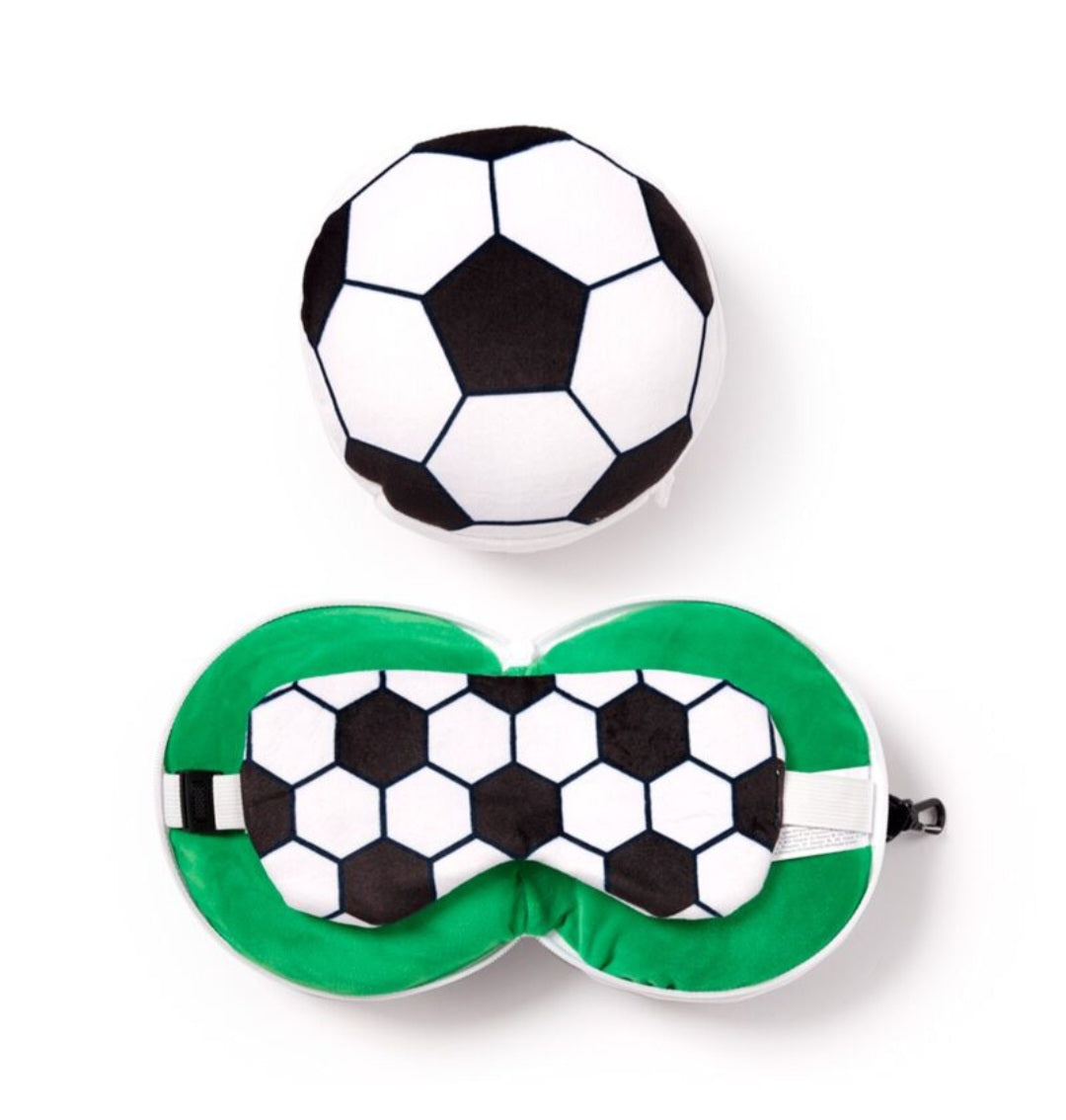 Relaxeazzz Plush Travel Pillow & Eye Mask