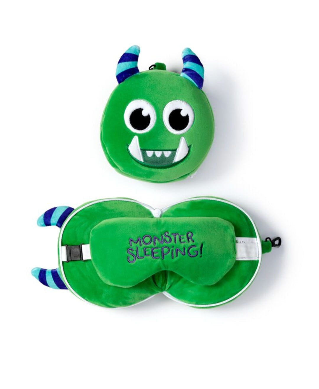 Relaxeazzz Plush Travel Pillow & Eye Mask