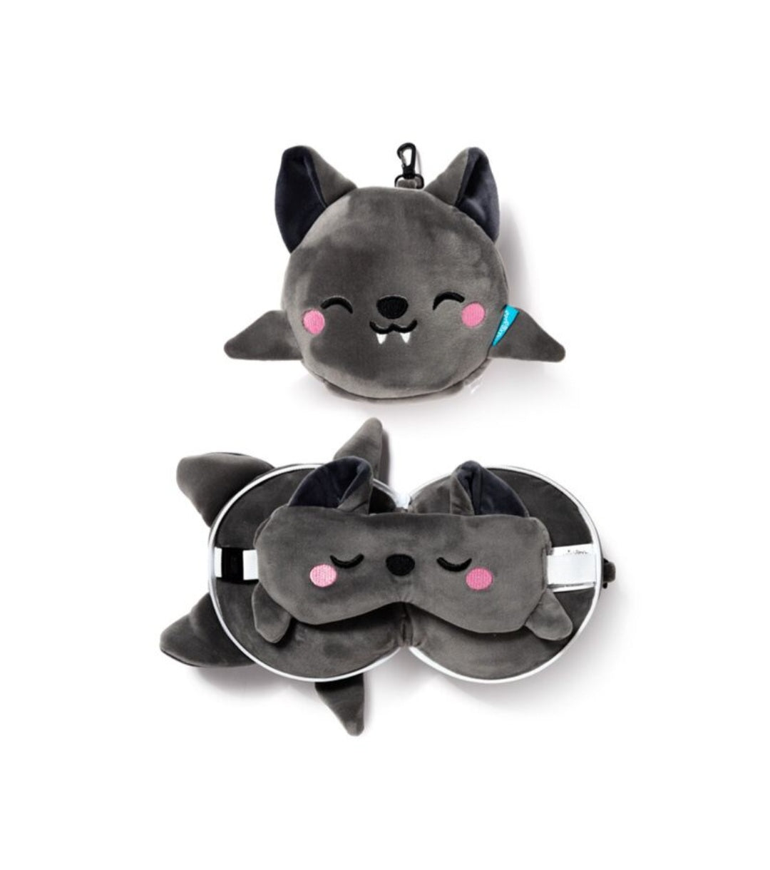 Relaxeazzz Plush Travel Pillow & Eye Mask