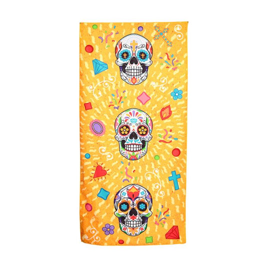 Day of the dead beach towel