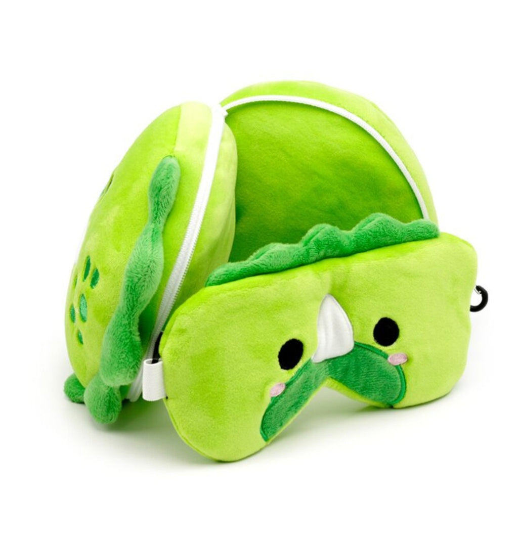 Relaxeazzz Plush Travel Pillow & Eye Mask