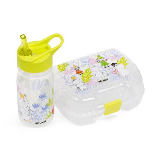 Moomin water bottle and lunch box set