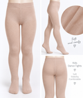 Girls 3 pack beige silky tights