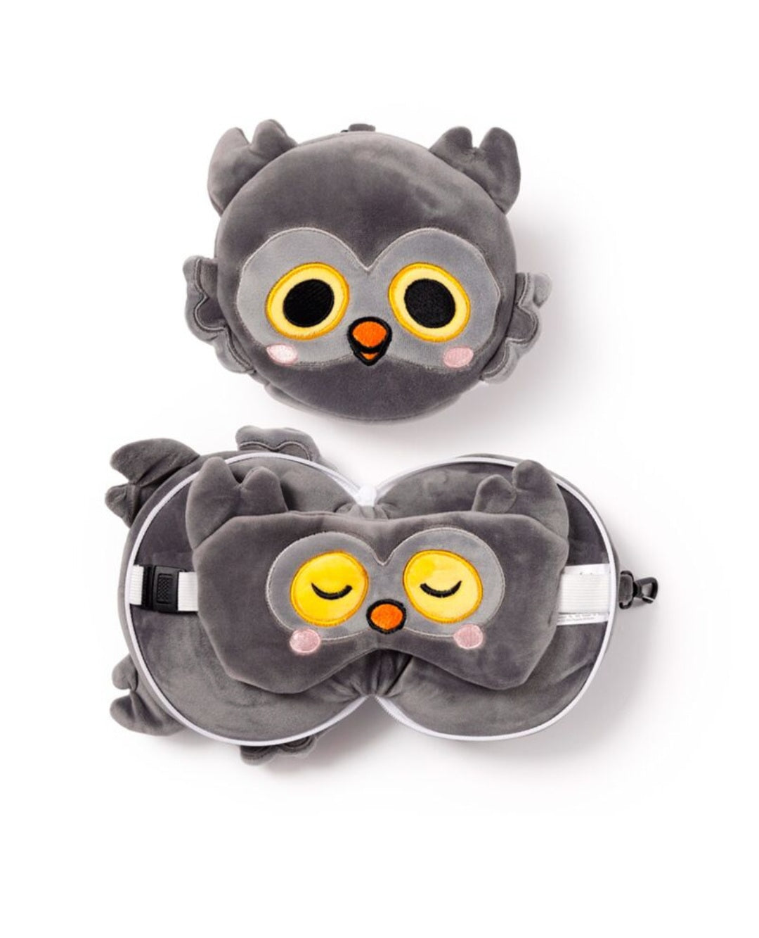 Relaxeazzz Plush Travel Pillow & Eye Mask