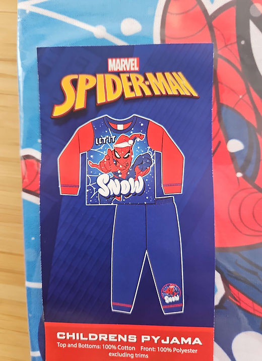 Marvel Spiderman boys long sleeve pyjamas 1-5 years