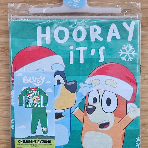 Bluey Christmas pyjamas Long sleeve 1-5 years