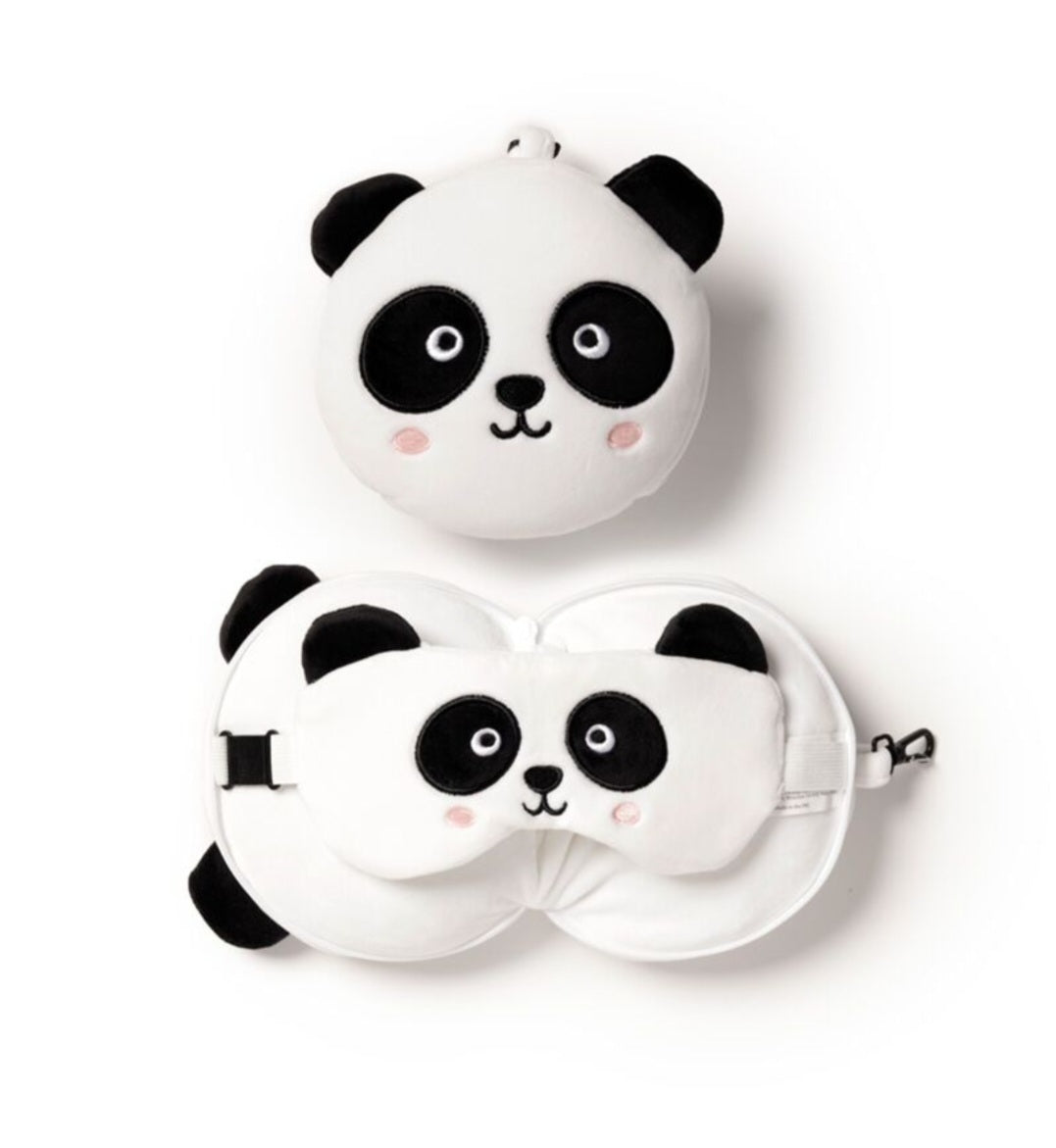 Relaxeazzz Plush Travel Pillow & Eye Mask