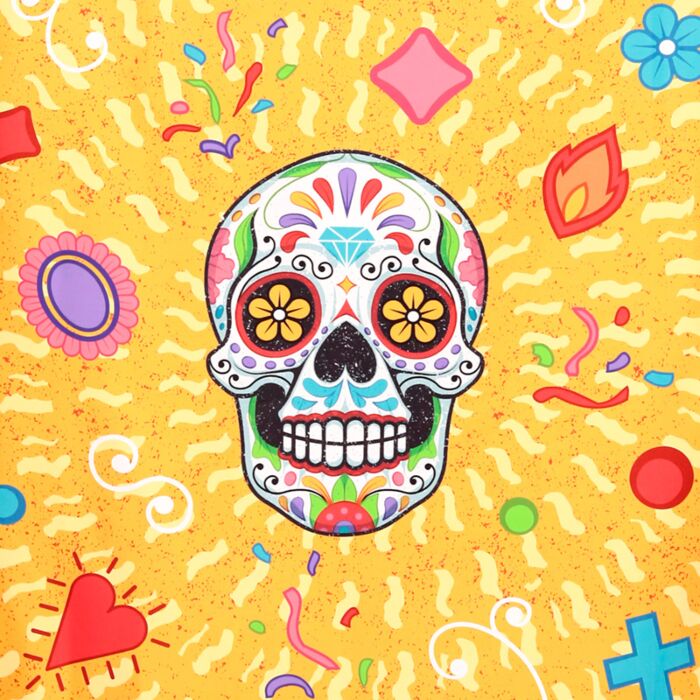 Day of the dead beach towel
