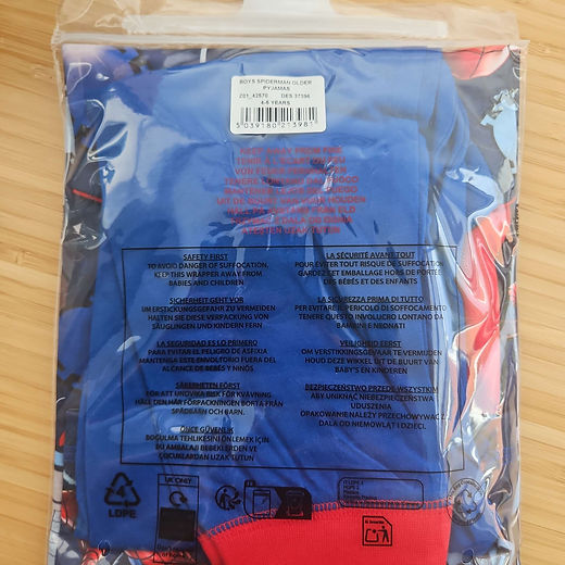 Marvel Spiderman boys long sleeve pyjamas 4-10 years