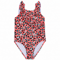 Girls leopard print swimming costume by Red Melon