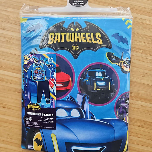 Batwheels boys long sleeve pyjamas 1-5 years