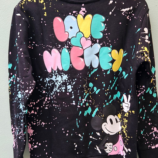 Disney jumper Mickey and Minnie Paint splash Love theme 5-6 years