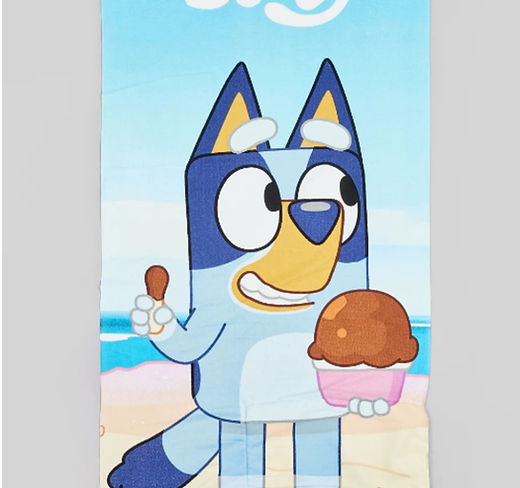 Bluey fold out towel bag