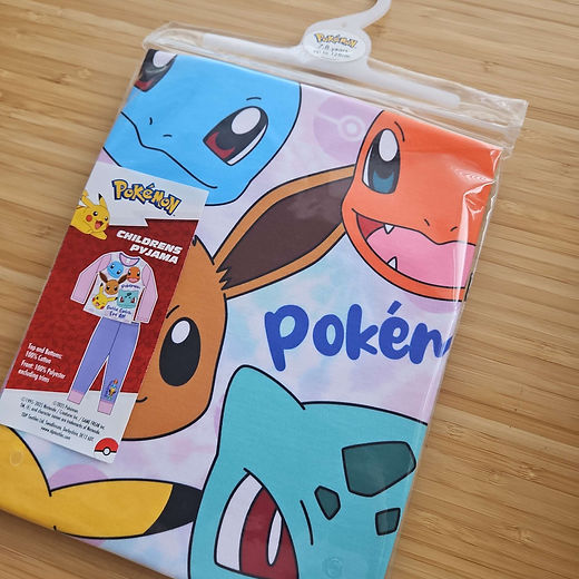 Pokemon long sleeve pyjamas girls