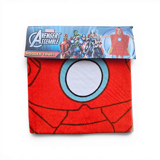 Marvel Ironman Hooded Poncho towel kids