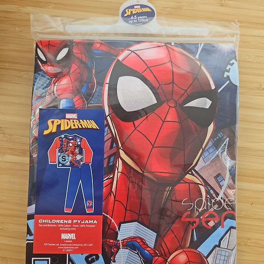 Marvel Spiderman boys long sleeve pyjamas 4-10 years