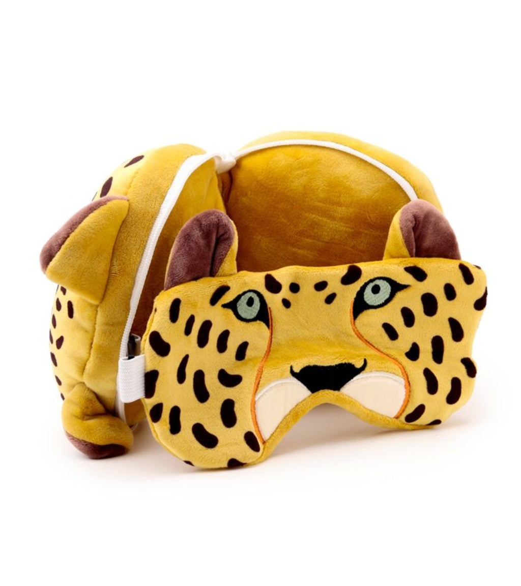 Relaxeazzz Plush Travel Pillow & Eye Mask