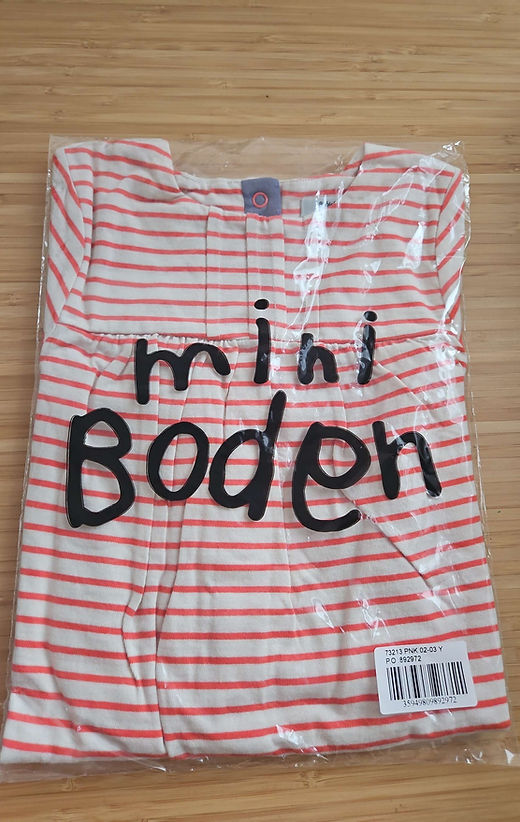 Baby long sleeve striped dress 12-18 months