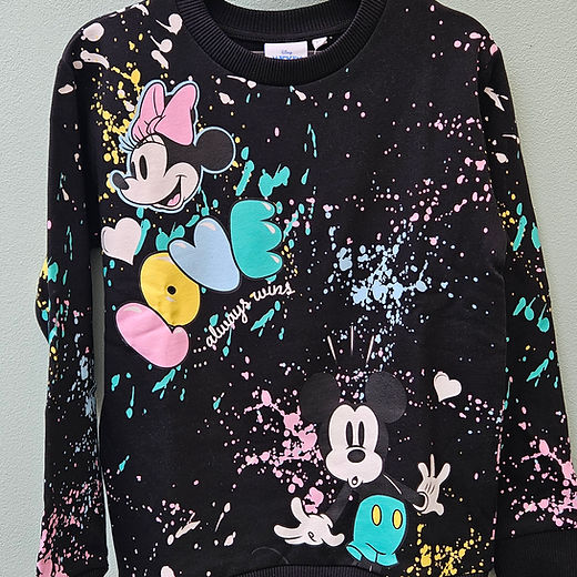 Disney jumper Mickey and Minnie Paint splash Love theme 5-6 years