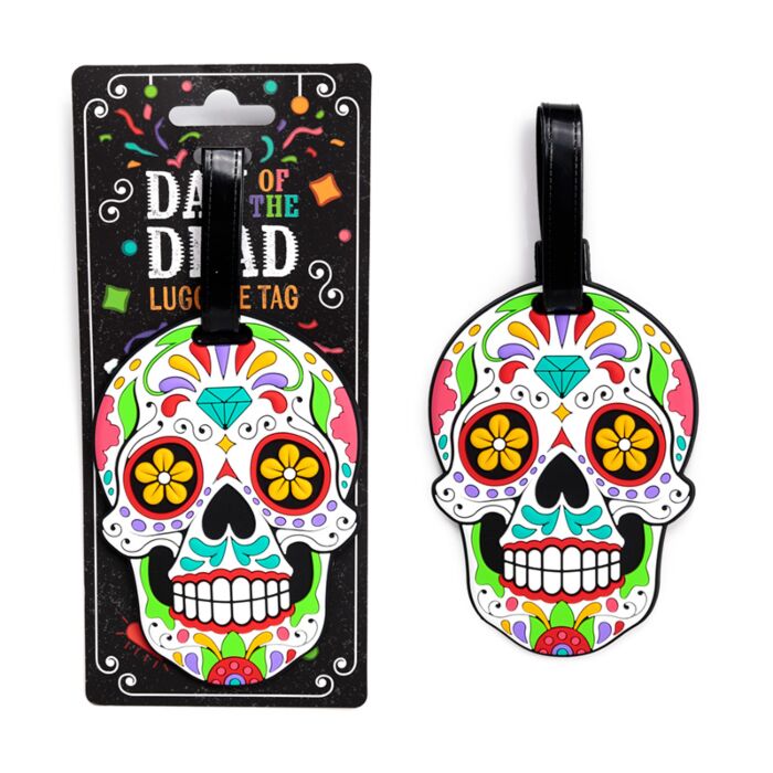 Day of the dead luggage tag