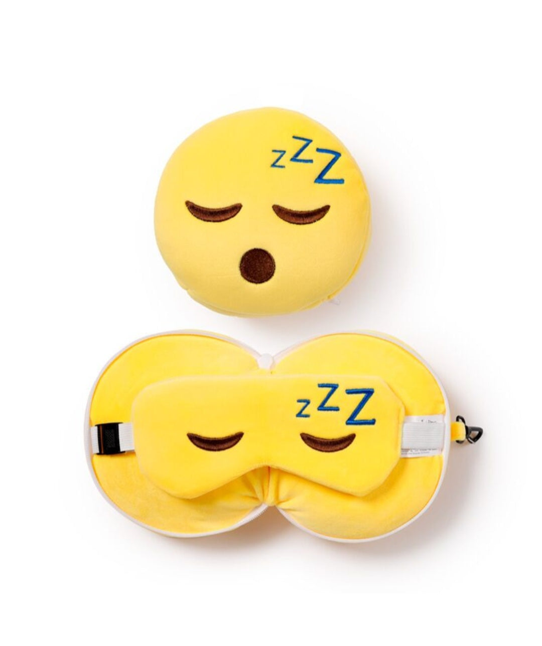 Relaxeazzz Plush Travel Pillow & Eye Mask