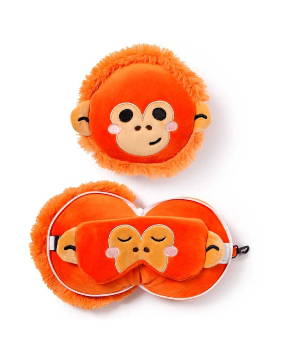 Relaxeazzz Plush Travel Pillow & Eye Mask