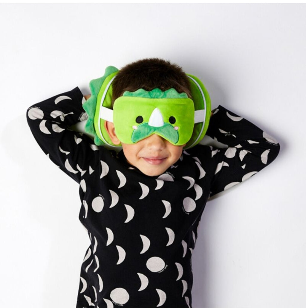 Relaxeazzz Plush Travel Pillow & Eye Mask