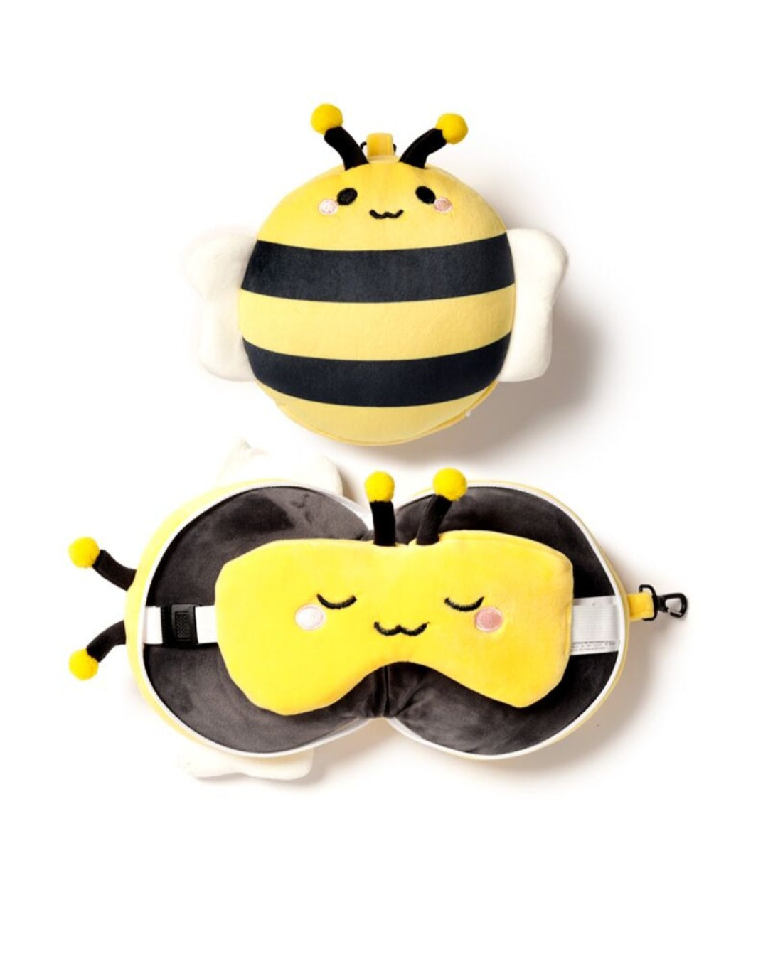 Relaxeazzz Plush Travel Pillow & Eye Mask
