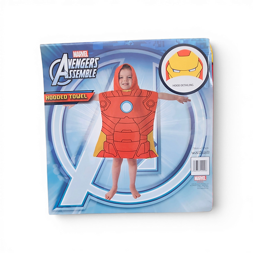 Marvel Ironman Hooded Poncho towel kids