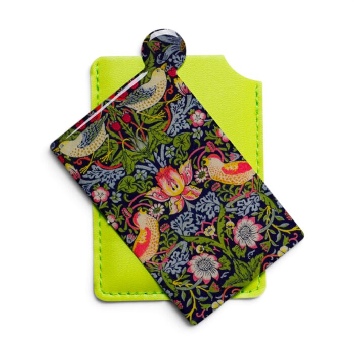 William Morris Strawberry Thief Pocket Mirror in Sleeve