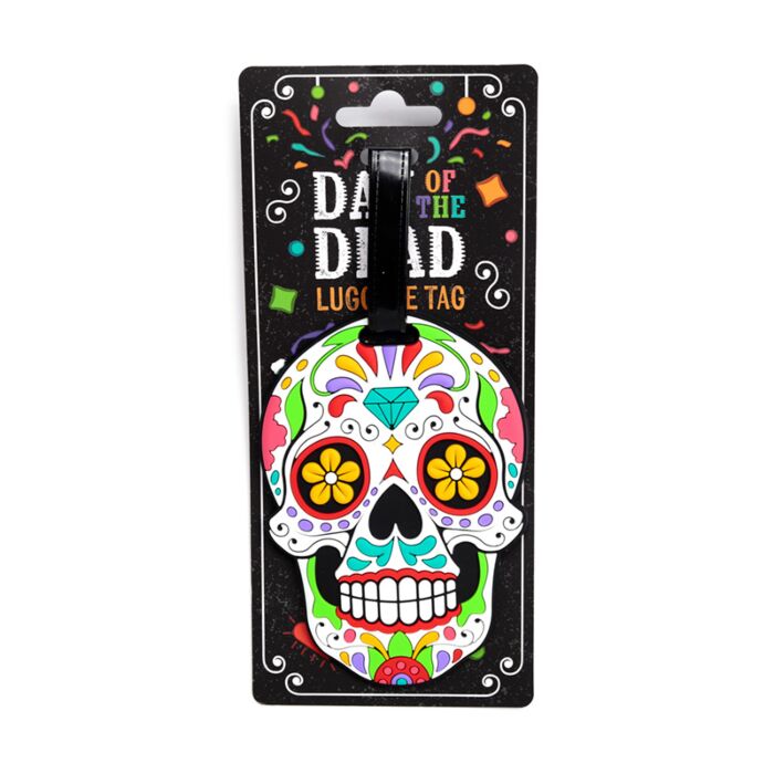 Day of the dead luggage tag