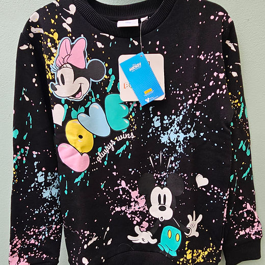 Disney jumper Mickey and Minnie Paint splash Love theme 5-6 years