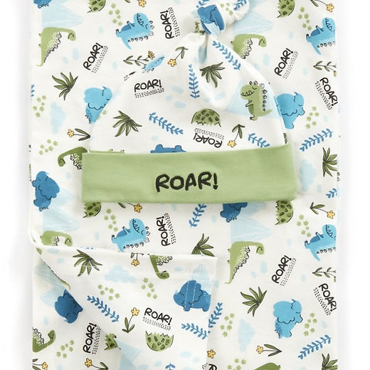 Baby Headband or Hat with a Swaddle Blanket Gift Sets – 0–6 Months