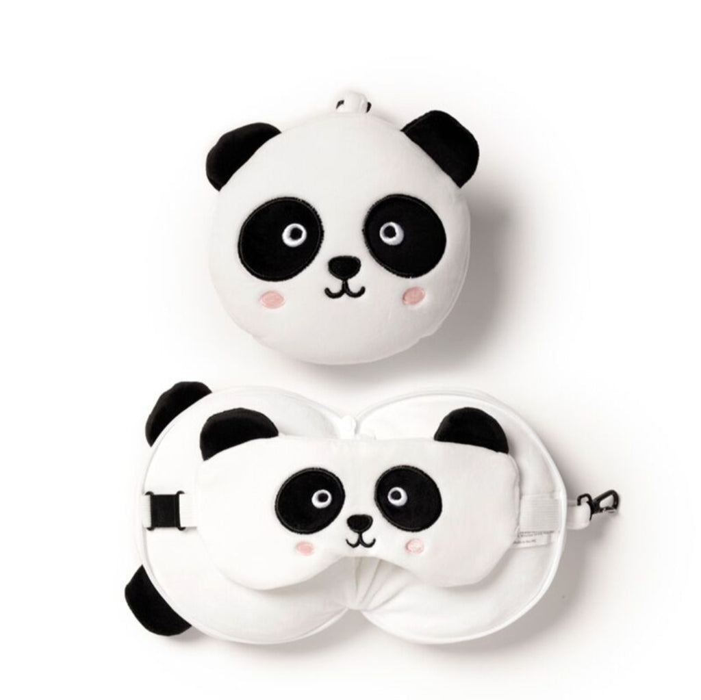 Relaxeazzz Plush Travel Pillow & Eye Mask