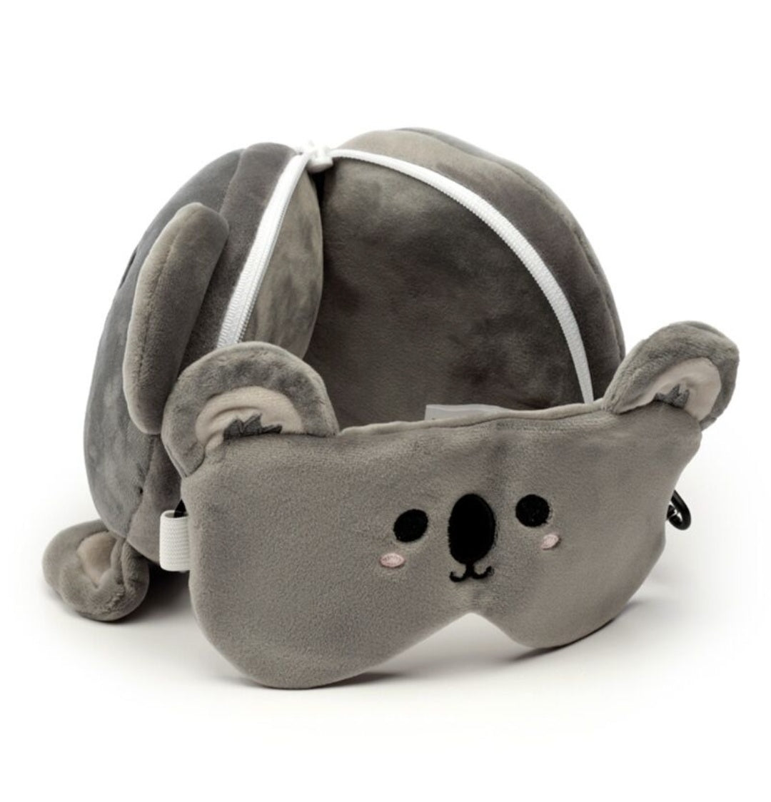 Relaxeazzz Plush Travel Pillow & Eye Mask