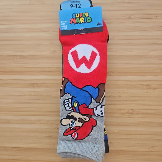 Super Mario 3 pack ankle socks