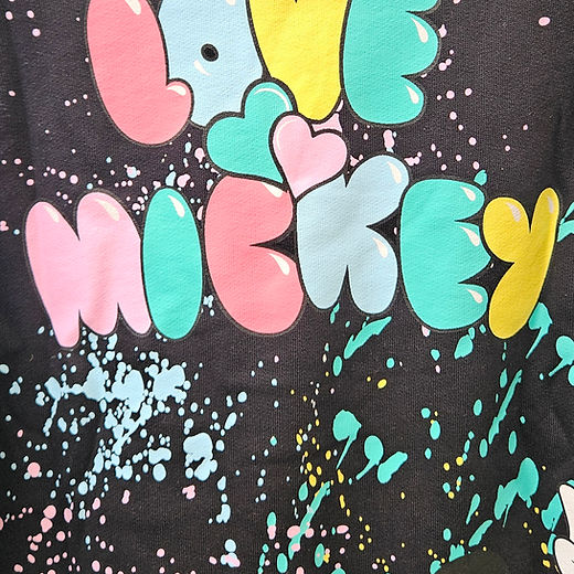 Disney jumper Mickey and Minnie Paint splash Love theme 5-6 years