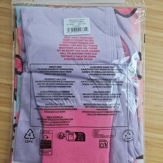 Hello Kitty Girls long sleeve pyjamas 5-12 years