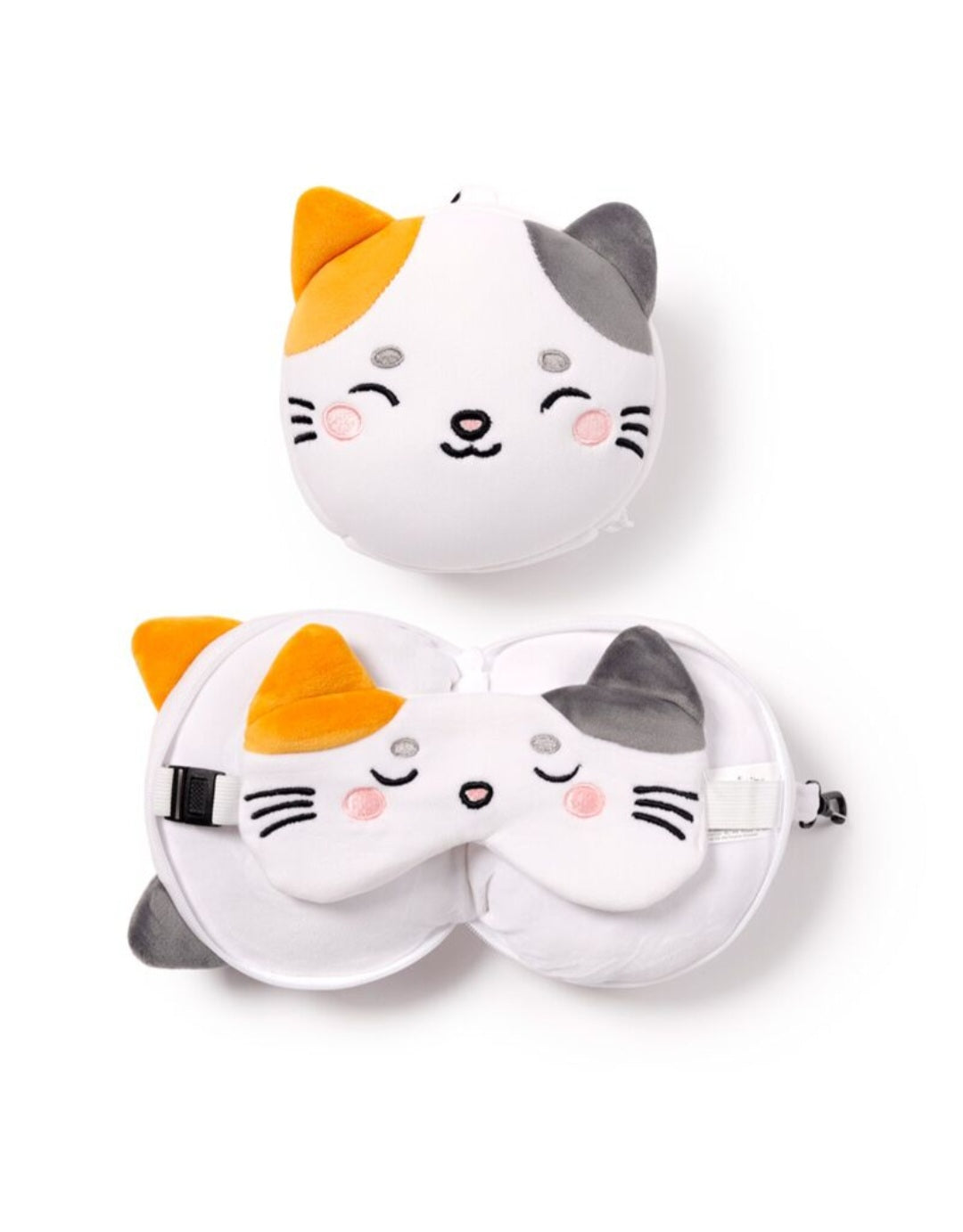 Relaxeazzz Plush Travel Pillow & Eye Mask