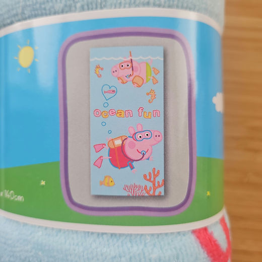 Licensed Character Beach Towels Disney Minecraft Star Wars Bluey Peppa Pig
