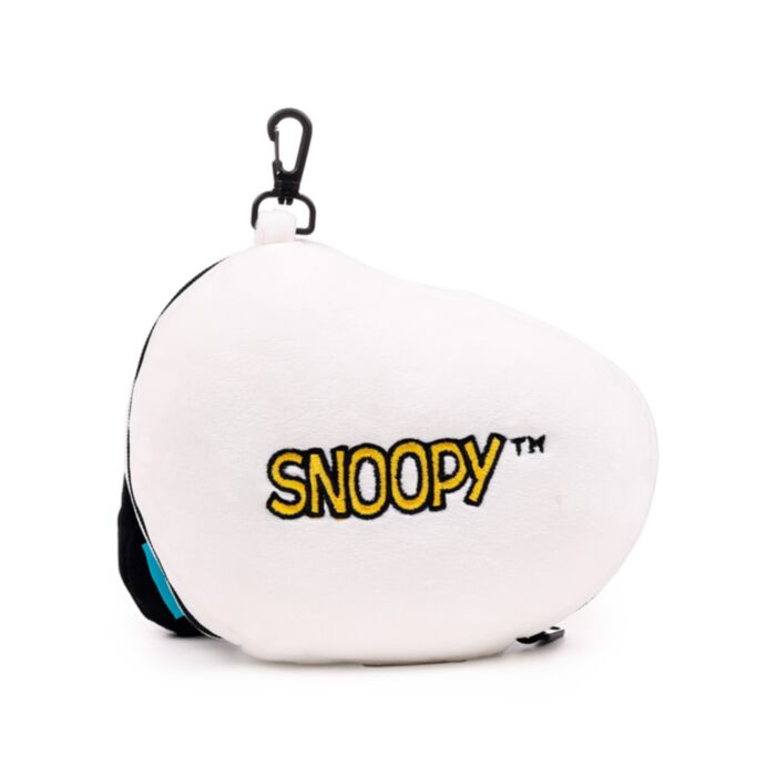 Relaxeazzz Peanuts Snoopy Shaped Plush Travel Pillow & Eye Mask