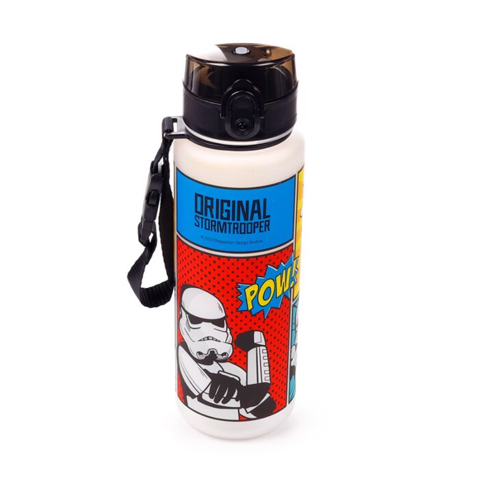 600ml Shatterproof Pop Top Water Bottle - The Original Stormtrooper Pop Art