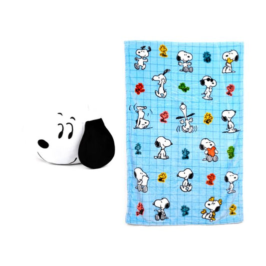 Peanuts Snoopy & Woodstock 2-in-1 plush toy and blanket