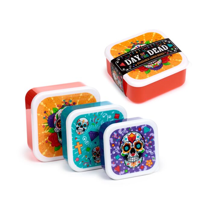 Lunch box set day of the dead