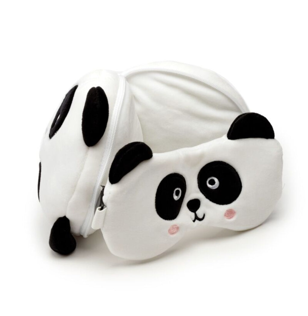 Relaxeazzz Plush Travel Pillow & Eye Mask