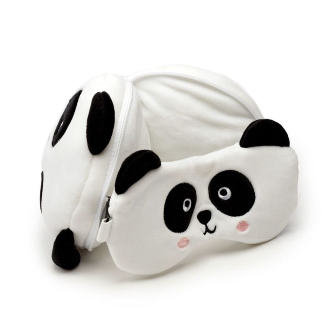 Relaxeazzz Plush Travel Pillow & Eye Mask