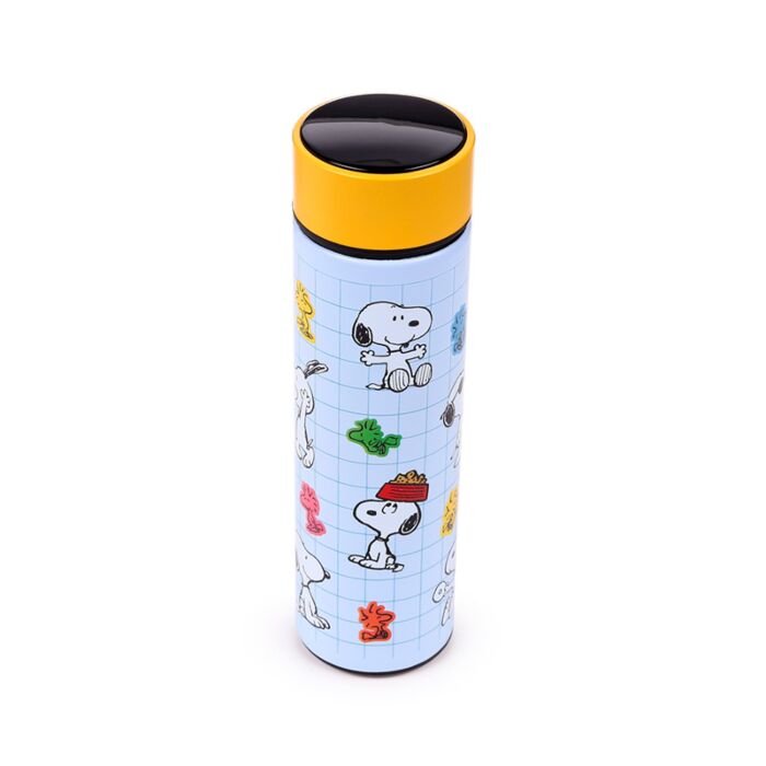 Peanuts Snoopy & Woodstock Hot & Cold Digital Thermometer Bottle